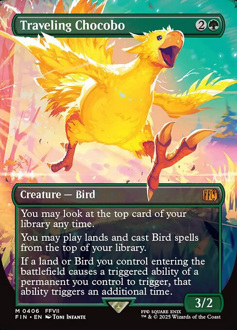 Traveling Chocobo (Borderless · Full Art) (FIN 406) [Final Fantasy]