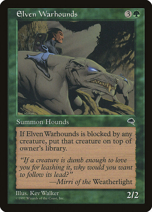 Elven Warhounds (TMP 225) [Tempest]