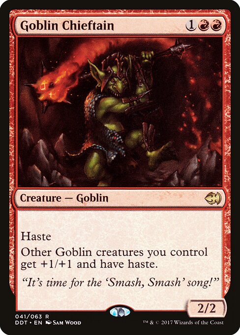 Goblin Chieftain (DDT 41) [Duel Decks: Merfolk vs. Goblins]