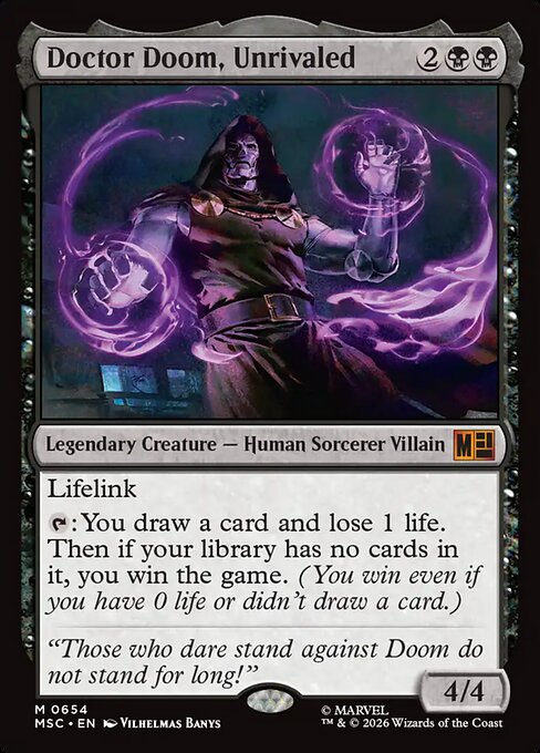 Doctor Doom, Unrivaled (MSC 654) [Marvel Super Heroes Commander]