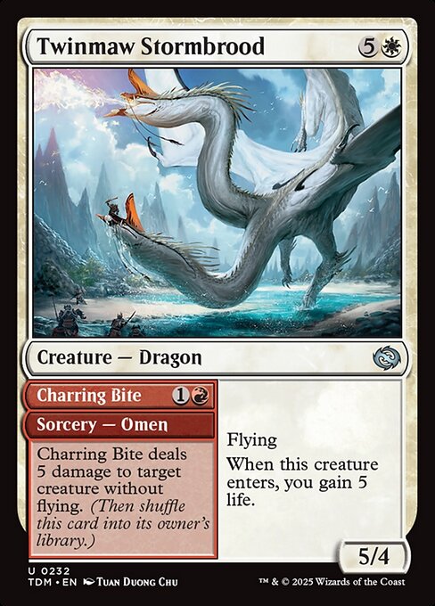 Twinmaw Stormbrood // Charring Bite (TDM 232) [Tarkir: Dragonstorm]