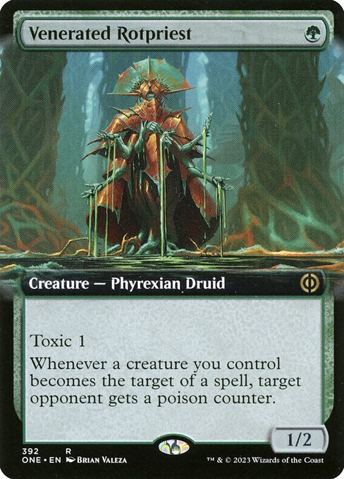 Venerated Rotpriest (Extended Art) (ONE 392) [Phyrexia: All Will Be One]