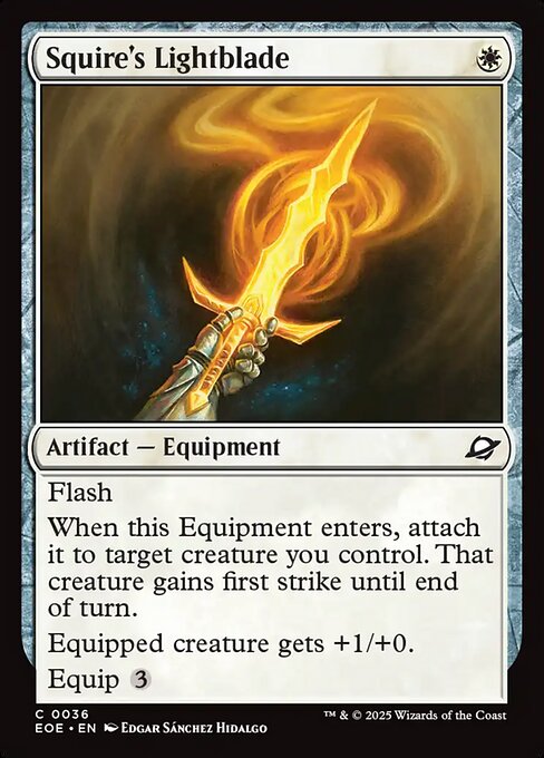 Squire's Lightblade (EOE 36) [Edge of Eternities]