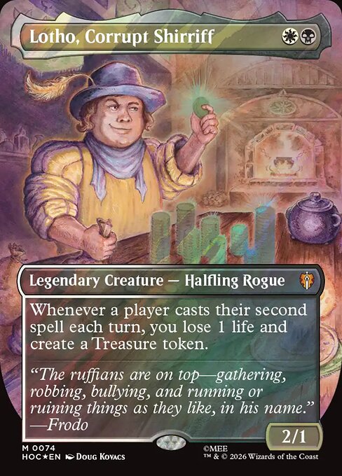 Lotho, Corrupt Shirriff (Borderless) (HOC 74) [The Hobbit Eternal]