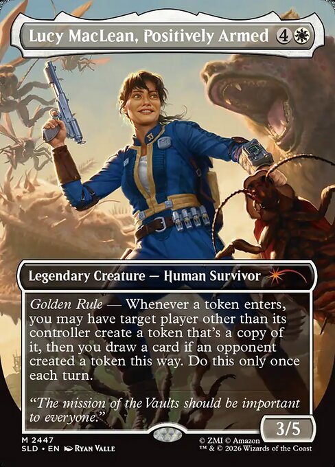Lucy MacLean, Positively Armed (Borderless · Full Art) (SLD 2447) [Secret Lair Drop]