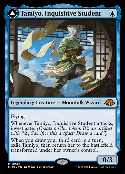 Tamiyo, Inquisitive Student // Tamiyo, Seasoned Scholar (MH3 242) [Modern Horizons 3]
