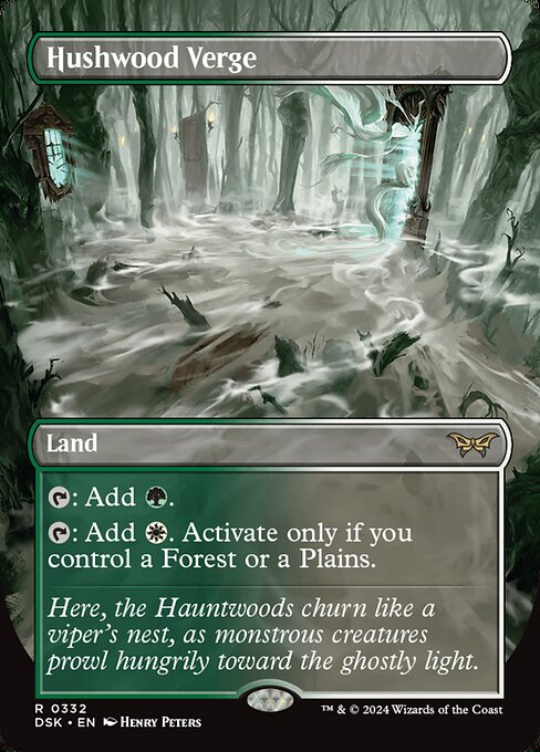 Hushwood Verge (Borderless) (DSK 332) [Duskmourn: House of Horror]