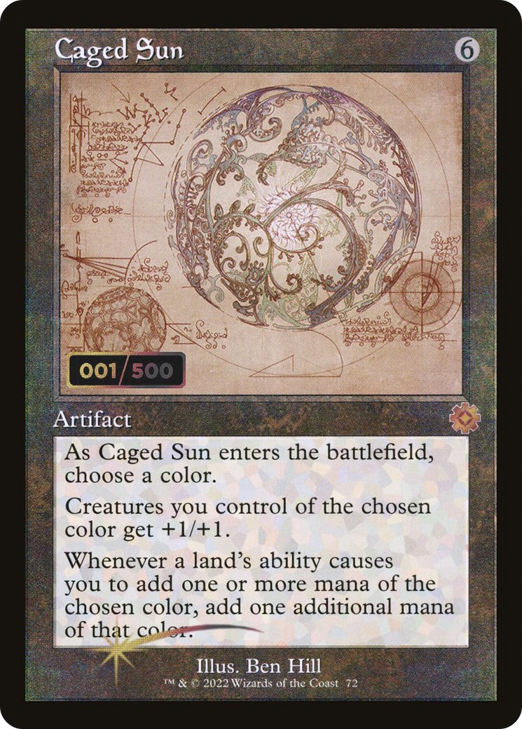 Caged Sun (Retro Schematic) (Serialized) [The Brothers' War Retro Artifacts]