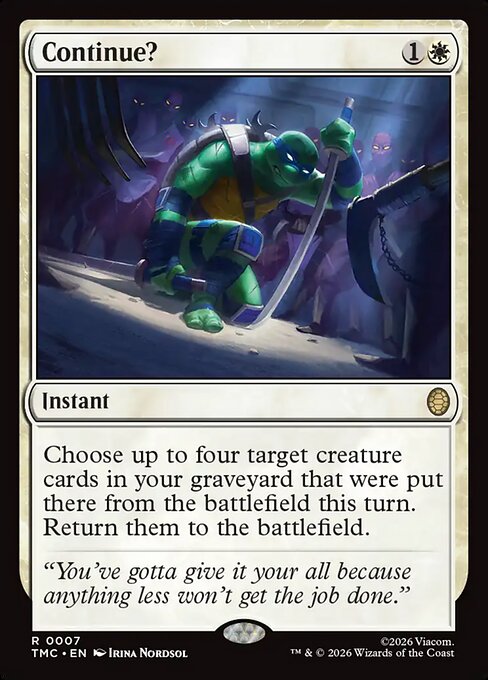 Continue? (Surge Foil) (TMC 7) [Teenage Mutant Ninja Turtles Eternal]