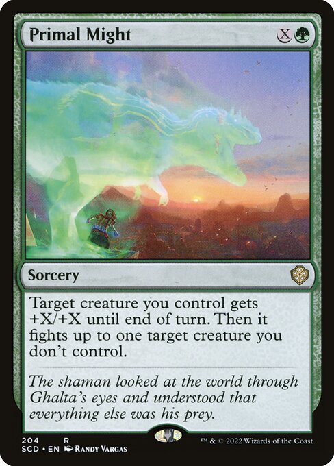 Primal Might (SCD 204) [Starter Commander Decks]