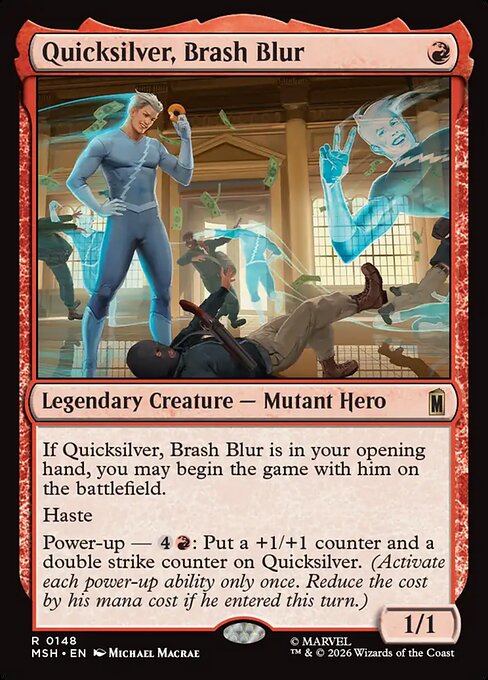 Quicksilver, Brash Blur (MSH 148) [Marvel Super Heroes]