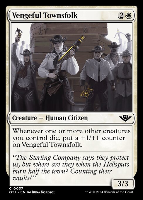 Vengeful Townsfolk (OTJ 37) [Outlaws of Thunder Junction]