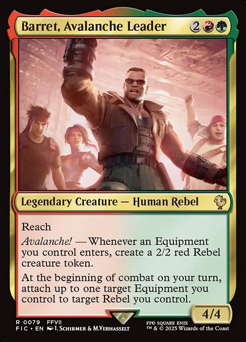 Barret, Avalanche Leader (FIC 79) [Final Fantasy Commander]