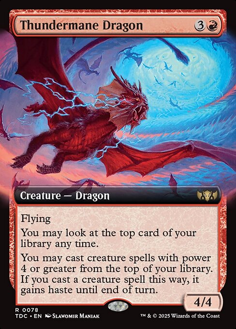 Thundermane Dragon (TDC 78) [Tarkir: Dragonstorm Commander]
