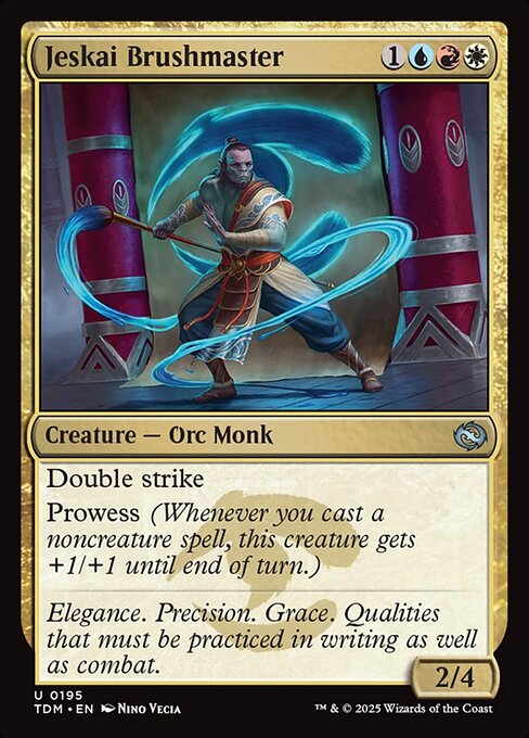 Jeskai Brushmaster (TDM 195) [Tarkir: Dragonstorm]