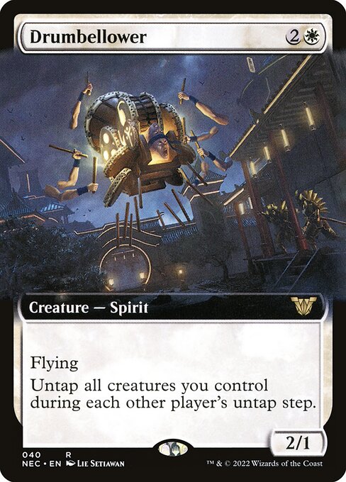 Drumbellower (Extended Art) (NEC 40) [Neon Dynasty Commander]