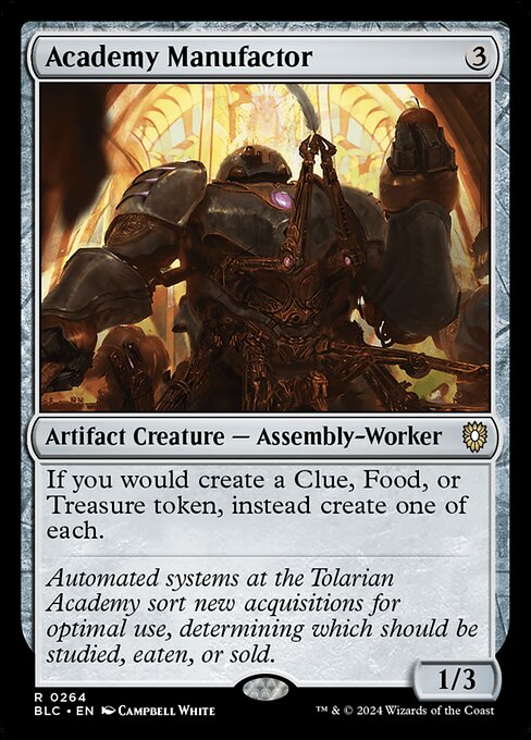 Academy Manufactor (BLC 264) [Bloomburrow Commander]