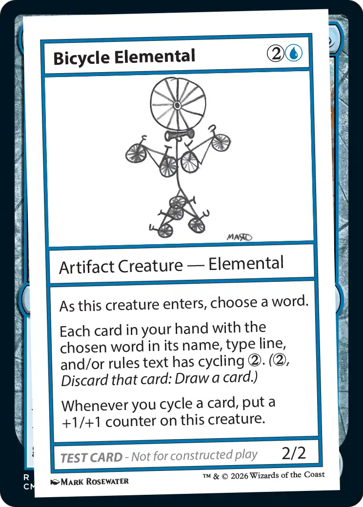 Bicycle Elemental [Mystery Booster Playtest Cards]