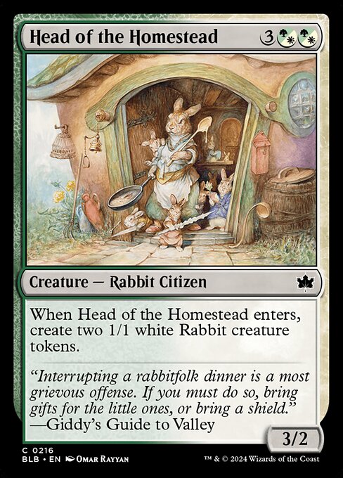 Head of the Homestead (BLB 216) [Bloomburrow]