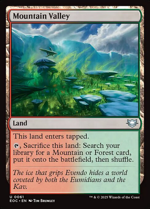 Mountain Valley (EOC 61) [Edge of Eternities Commander]