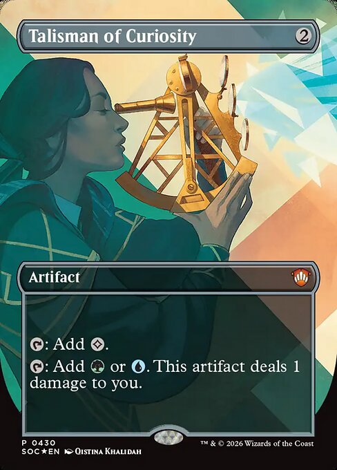 Talisman of Curiosity (SOC 430) [Secrets of Strixhaven Commander]