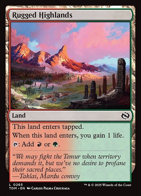 Rugged Highlands (TDM 265) [Tarkir: Dragonstorm]