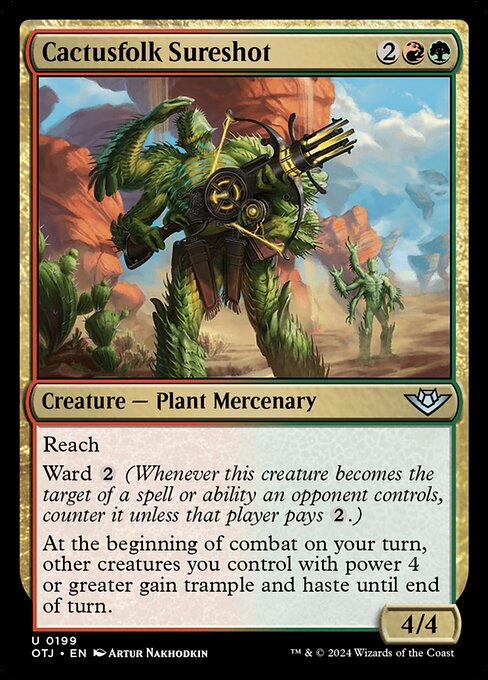 Cactusfolk Sureshot (OTJ 199) [Outlaws of Thunder Junction]