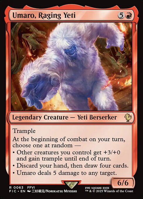 Umaro, Raging Yeti (FIC 63) [Final Fantasy Commander]