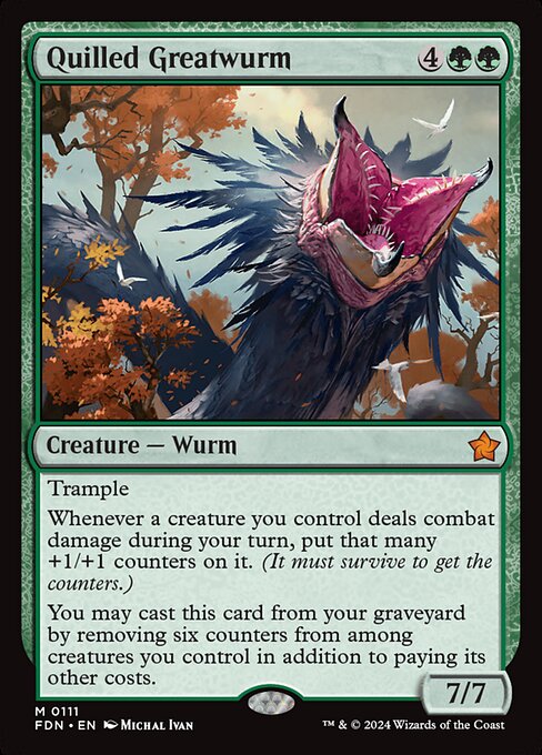 Quilled Greatwurm (FDN 111) [Foundations]