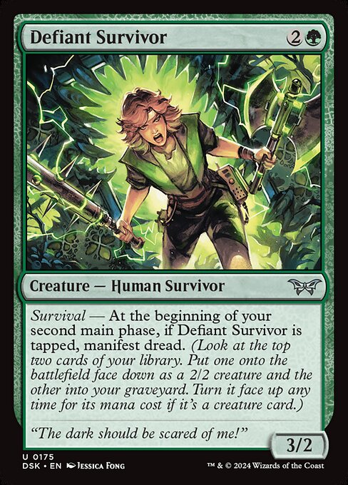 Defiant Survivor (DSK 175) [Duskmourn: House of Horror]