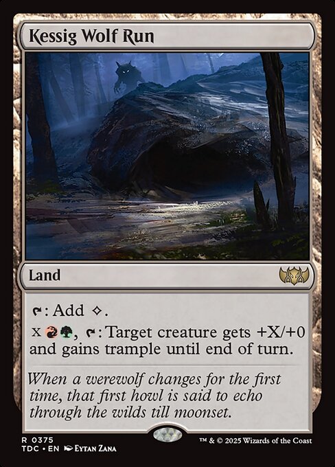 Kessig Wolf Run (TDC 375) [Tarkir: Dragonstorm Commander]
