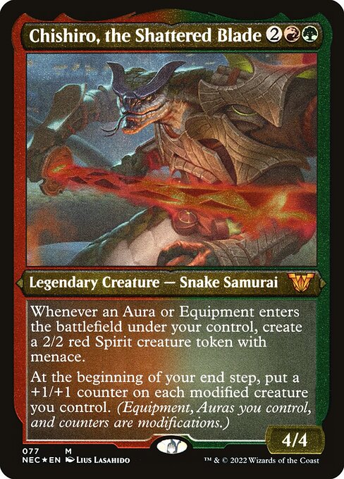 Chishiro, the Shattered Blade (NEC 77) [Neon Dynasty Commander]