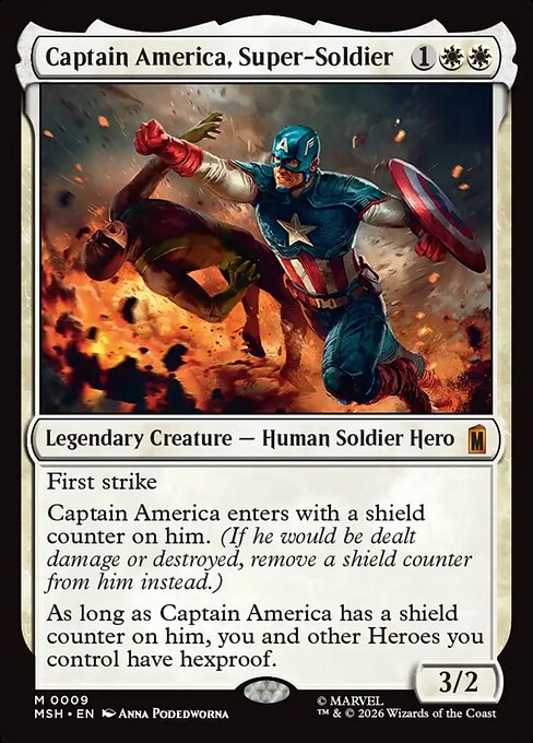 Captain America, Super-Soldier (MSH 9) [Marvel Super Heroes]