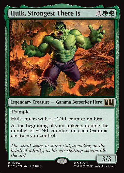 Hulk, Strongest There Is (MSC 724) [Marvel Super Heroes Commander]