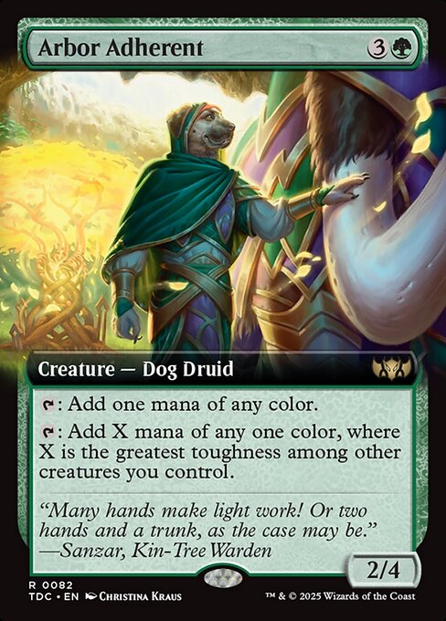 Arbor Adherent (TDC 82) [Tarkir: Dragonstorm Commander]