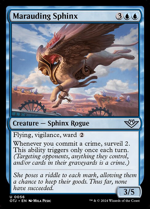 Marauding Sphinx (OTJ 56) [Outlaws of Thunder Junction]