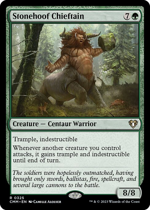 Stonehoof Chieftain (CMM 325) [Commander Masters]
