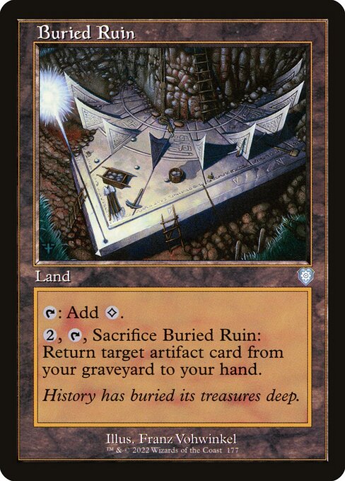 Buried Ruin (Retro Frame) (BRC 177) [The Brothers' War Commander]