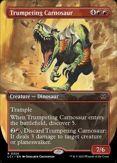 Trumpeting Carnosaur (LCI 324) [The Lost Caverns of Ixalan]