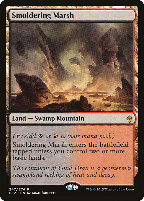 Smoldering Marsh (BFZ 247) [Battle for Zendikar]