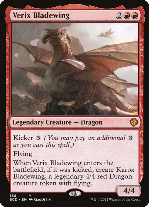 Verix Bladewing (SCD 168) [Starter Commander Decks]