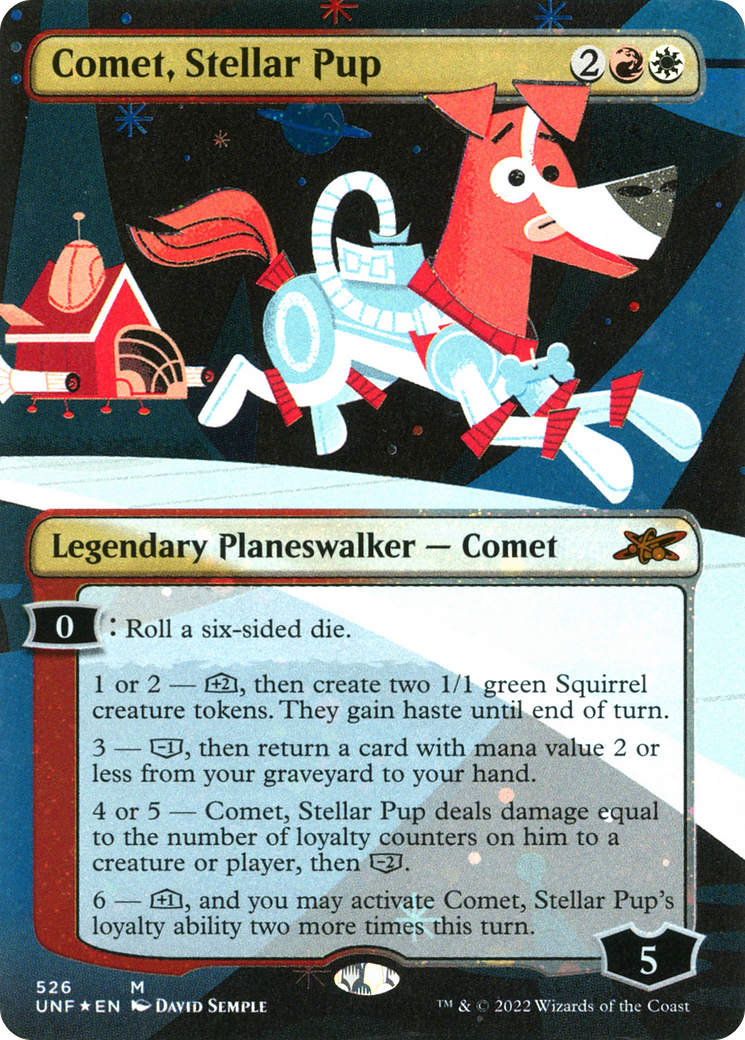 Comet, Stellar Pup (Borderless) (Galaxy Foil) [Unfinity]