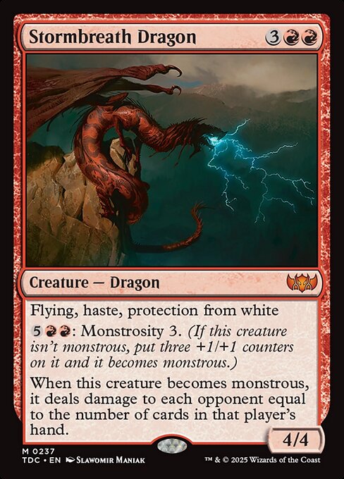 Stormbreath Dragon (TDC 237) [Tarkir: Dragonstorm Commander]