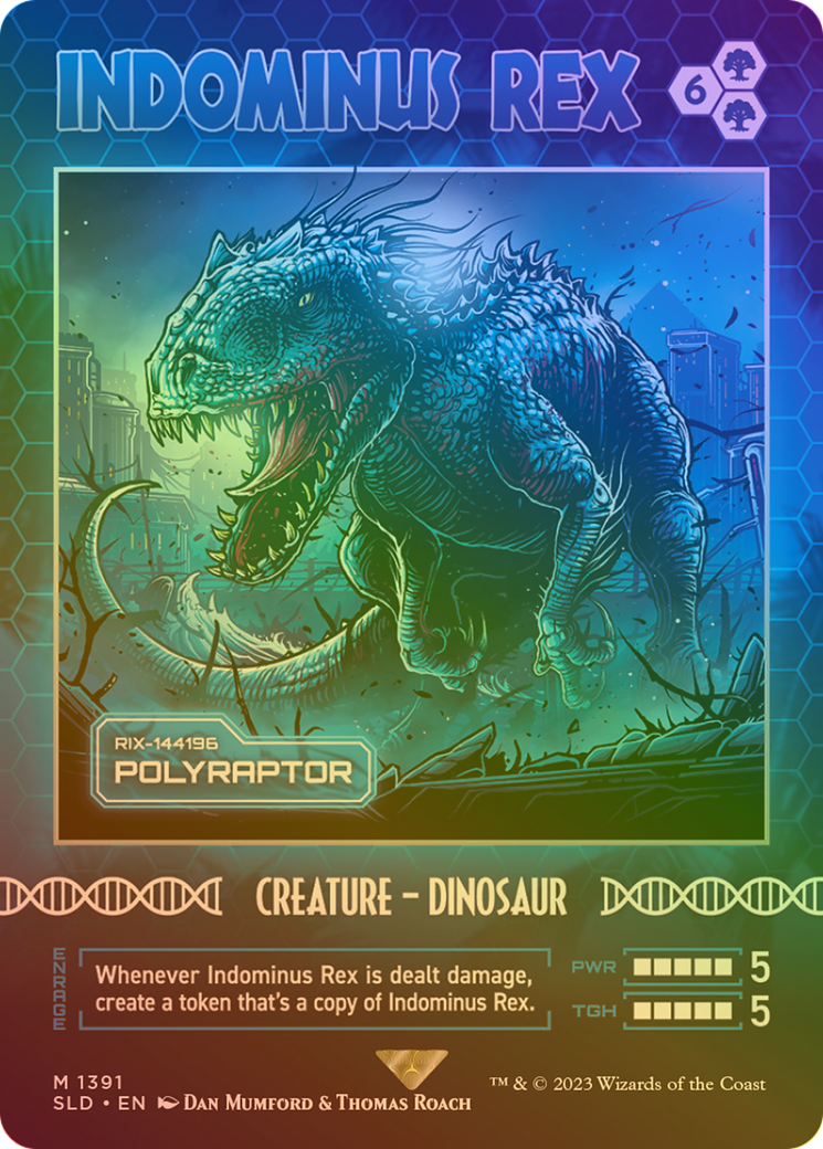 Indominus Rex - Polyraptor (Rainbow Foil) [Secret Lair Drop Series]
