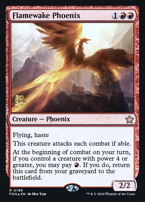 Flamewake Phoenix (PFDN 198s) [Foundations Promos]