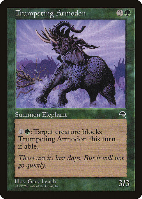 Trumpeting Armodon (TMP 262) [Tempest]