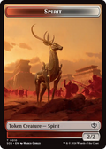 Copy // Spirit (0010) Double-Sided Token [Secrets of Strixhaven Tokens]