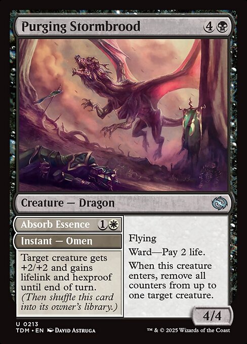 Purging Stormbrood // Absorb Essence (TDM 213) [Tarkir: Dragonstorm]