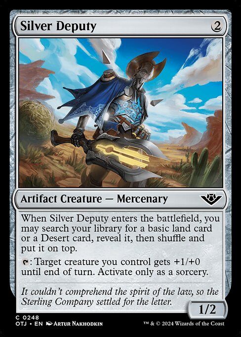 Silver Deputy (OTJ 248) [Outlaws of Thunder Junction]