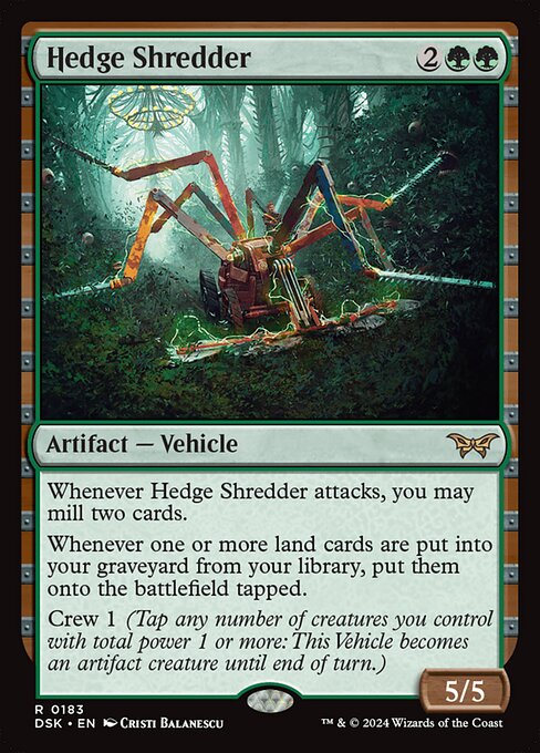 Hedge Shredder (DSK 183) [Duskmourn: House of Horror]